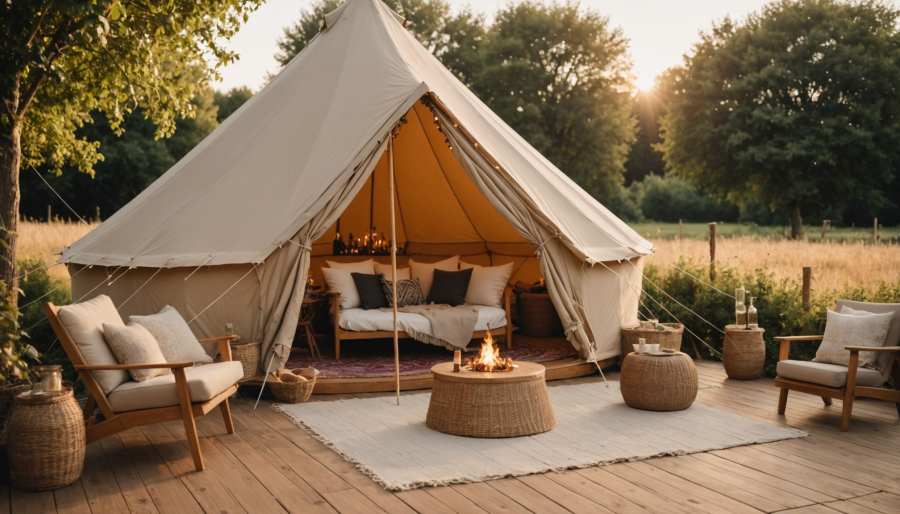 Glampingurlaub in frankreich: entspannen inmitten der natur